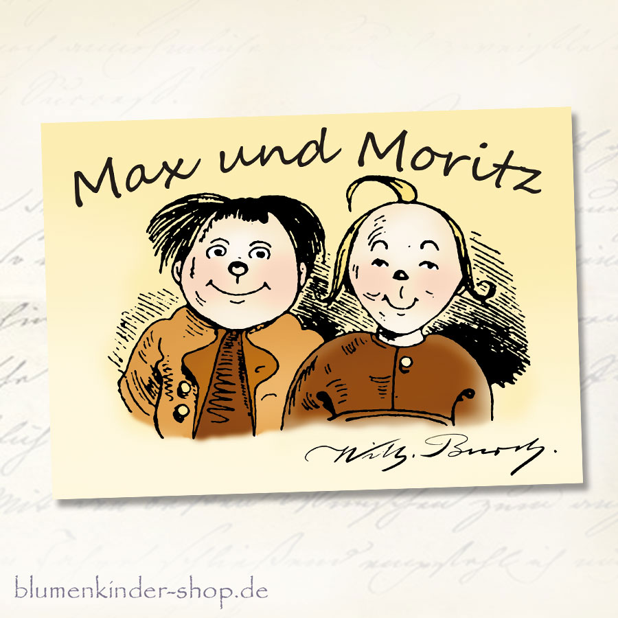 Max und Moritz Postkarte