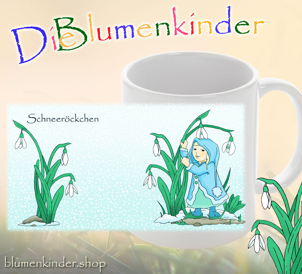 Schneeröckchen Tasse