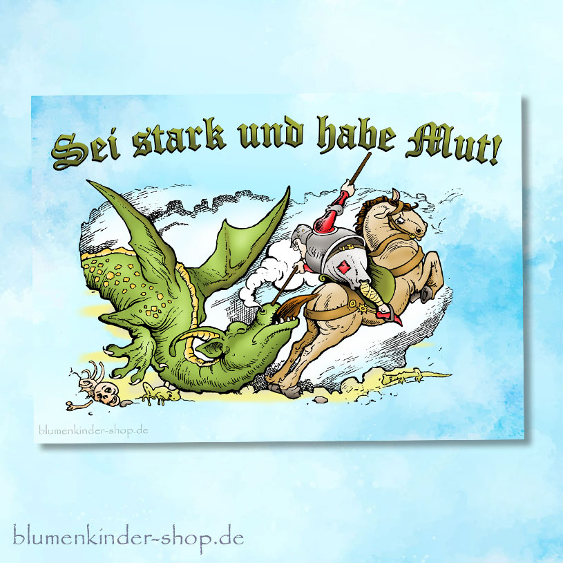 Sei stark und habe Mut! Postkarte